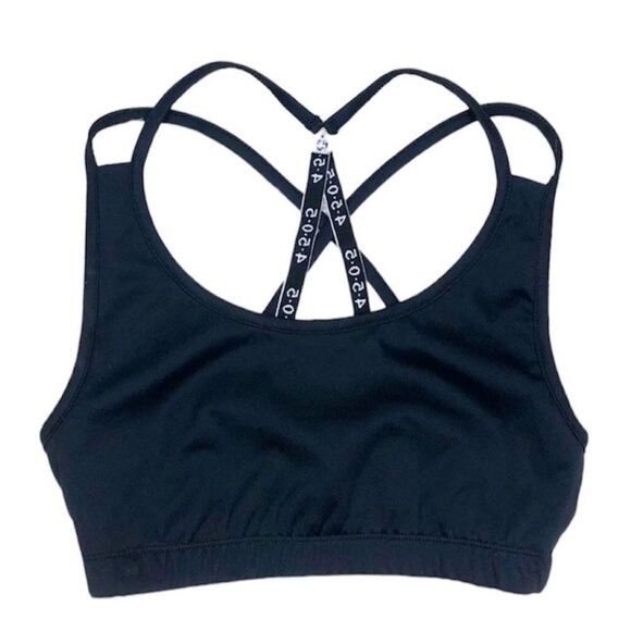 ASOS 4505 Black Sports Bra 6 - Picture 1 of 5